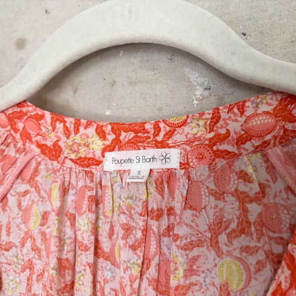 Poupette St Barth Bona Lemon Print Mini Dress - Picture 3 of 5